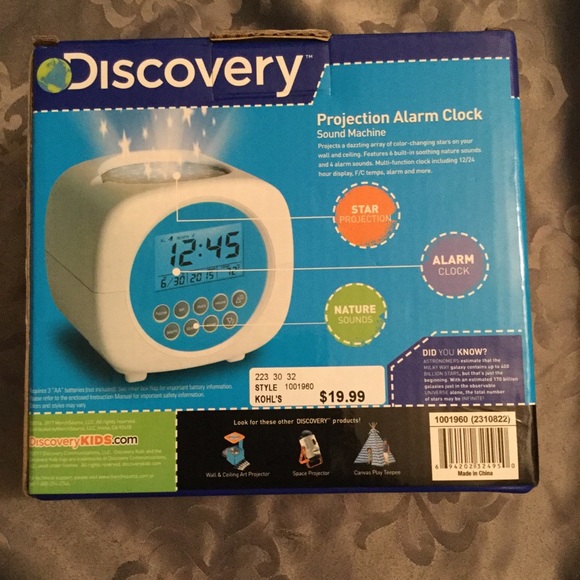 Discovery Other Discovery Projection Alarm Clock Poshmark